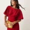 Nobody's Child Hannah Midaxi Dress With Balloon Sleeve In Red For Women -Nobody’s Child Shop 207332585 1 red