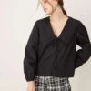 Nobody's Child Birdie Blouse With Scallop Collar In Black For Women -Nobody’s Child Shop 207332645 1 black