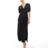 Nobody's Child Angela Satin Maxi Dress With Lace Detail In Black For Women -Nobody’s Child Shop 207332657 1 black