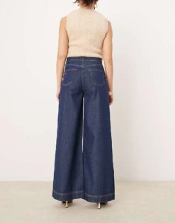 Nobody's Child Flood Wide Leg Jeans In Blue For Women -Nobody’s Child Shop 207332881 3