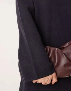 Nobody's Child Long Sleeve Knitted Midaxi Dress In Navy For Women Blue -Nobody’s Child Shop 207411157 3