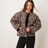 Nobody's Child Quilted Jacket In Leopard Print For Women -Nobody’s Child Shop 207557453 1 leopard