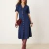 Nobody's Child Alexa Denim Midi Dress In Dark Blue For Women -Nobody’s Child Shop 207626473 1 darkblue
