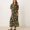 Nobody's Child Benita Midi Dress In Yellow & Black Ditsy Floral For Women Yellow/black -Nobody’s Child Shop 207626517 1 yellowblack
