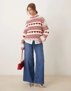 Nobody's Child Palazzo Wide Leg Jeans In Dark Wash For Women