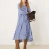 Nobody's Child Dixie Frill Boho Midi Dress In Pale Blue For Women -Nobody’s Child Shop 207786072 1 paleblue