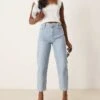 Nobody's Child Barrel Leg Jeans In Light Wash Denim For Women -Nobody’s Child Shop 207786170 1 lightwash