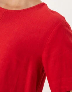 Nobody's Child Billy Linen Top Co-ord In Red For Women -Nobody’s Child Shop 208035257 4