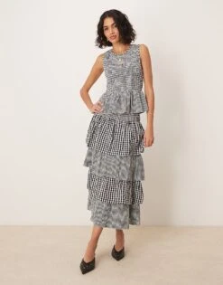 Nobody's Child Sutton Co-ord In Mono Gingham