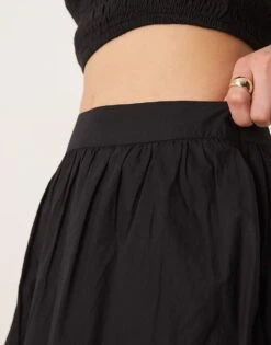 Nobody's Child Marni Bubble Hem Midaxi Skirt In Black For Women -Nobody’s Child Shop 208035390 4