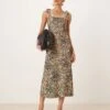 Nobody's Child Adrian Cami Midi Dress In Leopard For Women