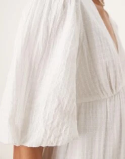 Nobody's Child Roselena Tiered Midi Dress In White For Women -Nobody’s Child Shop 208035551 3