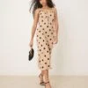 Nobody's Child Jamilia Strappy Midi Dress In Tan Spot For Women Stone -Nobody’s Child Shop 208035870 1 stone