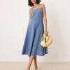 Nobody's Child Anita A-line Panelled Strappy Midi Dress In Mid Vintage Wash For Women -Nobody’s Child Shop 208035965 1 midvintage