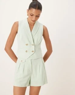 Nobody's Child Tailored Shorts Co-ord In Sage For Women Sage Green -Nobody’s Child Shop 208075210 3