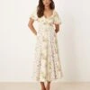 Nobody's Child Peony Milkmaid Midi Dress In Cream Spliced Floral For Women Cream Floral -Nobody’s Child Shop 208075466 1 creamfloral