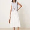 Nobody's Child Thelma Shirred Waist Boho Midi Skirt In White For Women -Nobody’s Child Shop 208075482 1 white