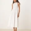 Nobody's Child Tizzy Racer Midi Dress In White For Women -Nobody’s Child Shop 208075501 1 white