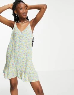 Nobody's Child Cami Swing Mini Dress In Retro Floral For Women -Nobody’s Child Shop 24354668 1 retrofloral 1