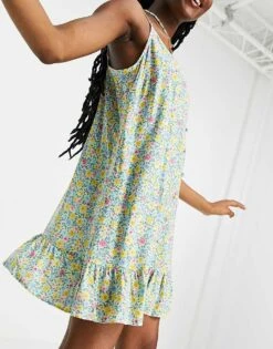 Nobody's Child Cami Swing Mini Dress In Retro Floral For Women -Nobody’s Child Shop 24354668 3