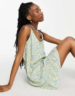 Nobody's Child Cami Swing Mini Dress In Retro Floral For Women -Nobody’s Child Shop 24354668 4